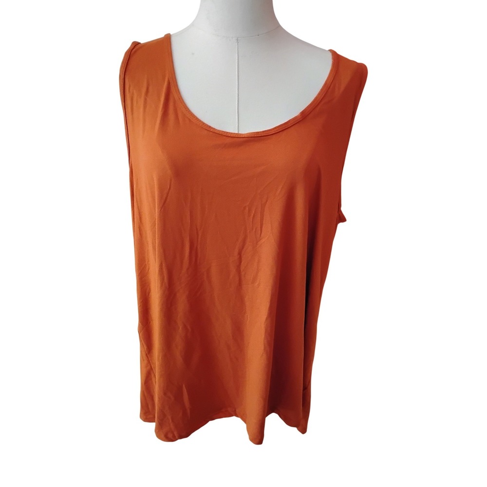 Capella Plus Size 2 Piece Rust Tak Top & Shorts Set Size 3X NWT